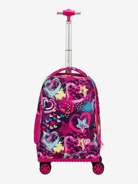 Чемодан детский BEYOND TIME D11 Сердечки на темном фоне