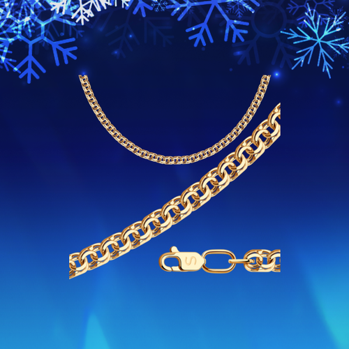 Цепь мужская SOKOLOV из золота, плетение Бисмарк, 585 проба