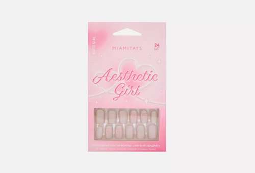 Детский набор накладных ногтей | MIAMITATS | Aesthetic girl cute girl