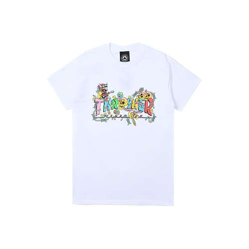 Thrasher T-Shirt Американская версия Унисекс Белый
