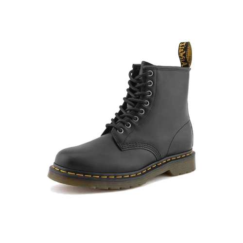Dr.Martens Коровья кожа армейские ботинки средней длины унисекс черный