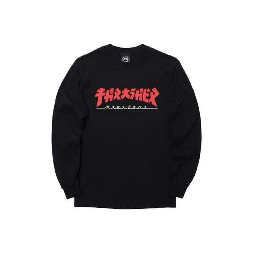 Thrasher Черная Унисекс Футболка