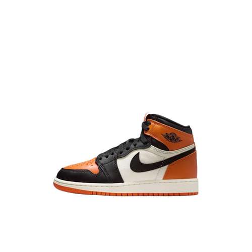 Jordan Air Jordan 1 High Топ Детские Баскетбольные Кроссовки Черный Белый Оранжевый Детские Возраст 3-7 Лет
