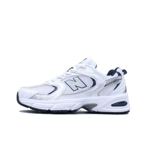 New Balance NB 530 Устойчивые к истиранию низкие повседневные беговые кроссовки Мужские Серебряные