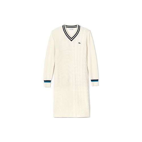LACOSTE Бежевый Женские Длинные Платья с Рукавами