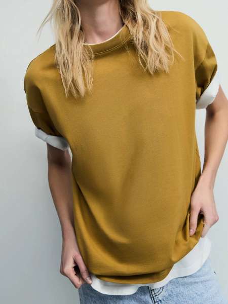 Базовая футболка оверсайз из хлопка