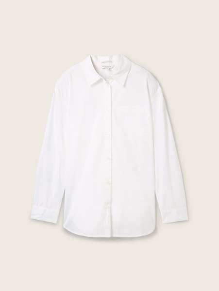 Школьная удлинённая рубашка oversize