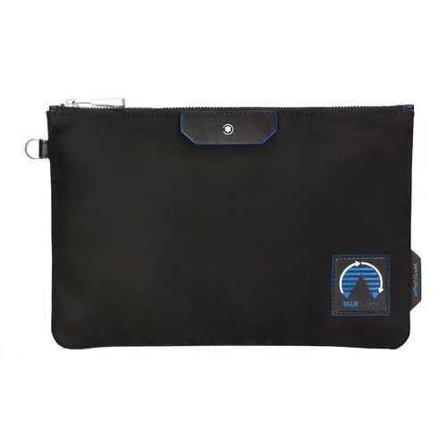 MONTBLANC Clutch из нейлона с молнией мужской черный