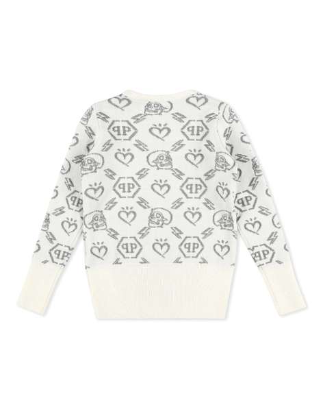 Джемпер шерстяной, PHILIPP PLEIN, F20C-GKO0078-PKN002N_01