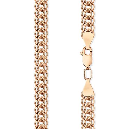 Золотая цепь ручной работы облегченная