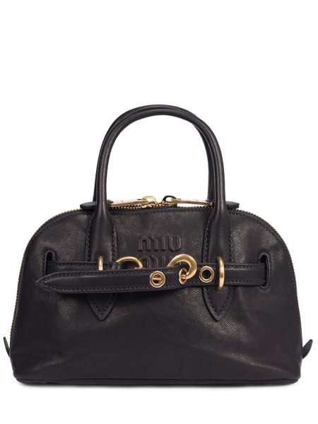 Сумка кожаная Aventure, MIU MIU, 5BB169 2BBL F0002