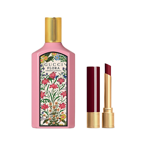 GUCCI Набор Flora Gorgeous Gardenia: Парфюмерная вода + Мини-помада