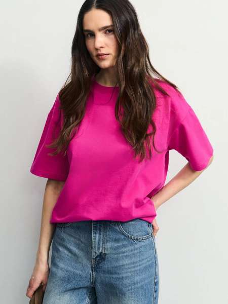 Базовая футболка оверсайз из хлопка