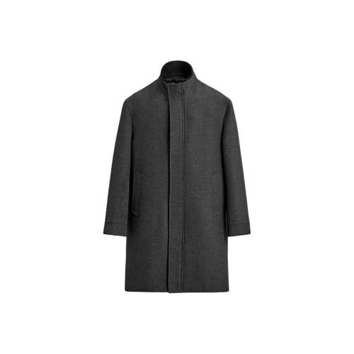 ZARA Дымчатый Серый Мужской Пальто