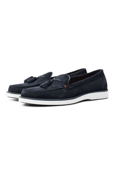 Замшевые лоферы Detroit Santoni
