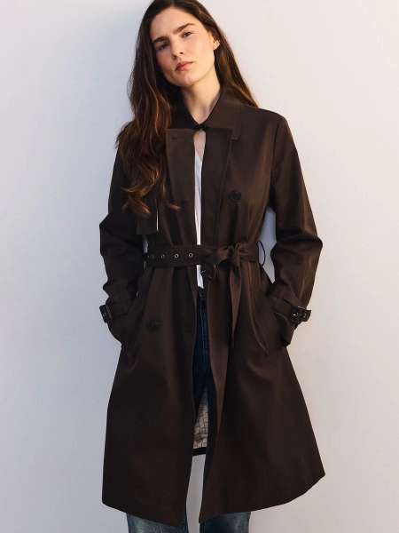 Плащ с поясом
