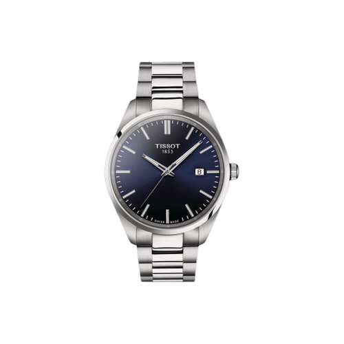 Tissot PR100 Collection Кварцевый механизм 100 м Водонепроницаемые Мужские часы Часы 40 мм Синий циферблат