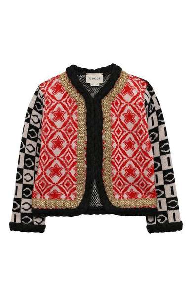 Детское: Шерстяной кардиган Gucci