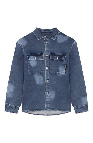 Детское: Джинсовая рубашка MSGM kids