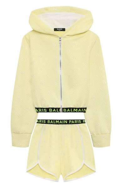 Детское: Комплект из толстовки и шорт Balmain
