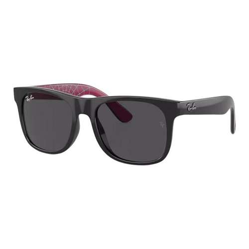 RayBan Вытесанные из лома Квадратные Солнцезащитные очки Детские Черные