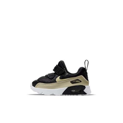 Nike Air Max 90 TINY BT Low Малыши Обувь Черный Золото Для младенцев и малышей