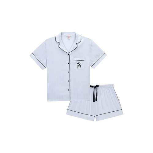 Victoria's Secret Пижамный комплект Magic Цветочный Женский Светло-Синий