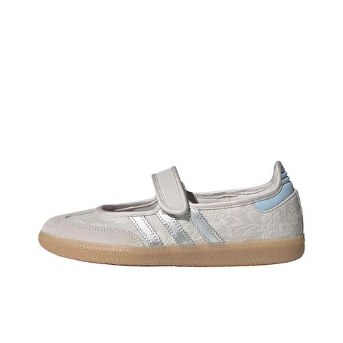 Adidas Originals X LIBERTY Лондон Samba Jane Тонкие и Без Форма Туфли Мэри Джейн Женские Серые