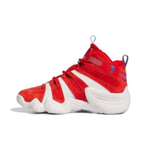 Adidas Crazy 8 Износостойкие Дышащие Баскетбольные Кроссовки MID Унисекс Красные Белые