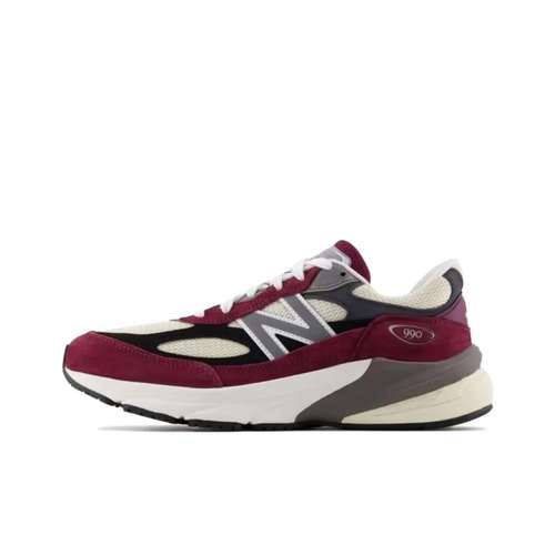 New Balance NB 990 V6 Low Топ Беговые кроссовки Унисекс Коричнево-красный