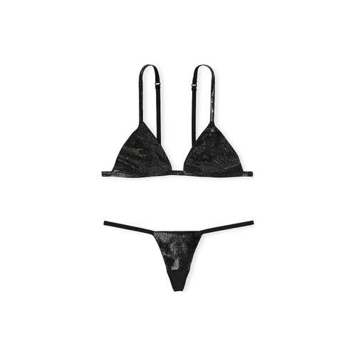 Victoria's Secret 24 BIG Show Коллекция Very Sexy SHINE Треугольник Bralette Panty B Нижнее белье Набор волшебных цветов
