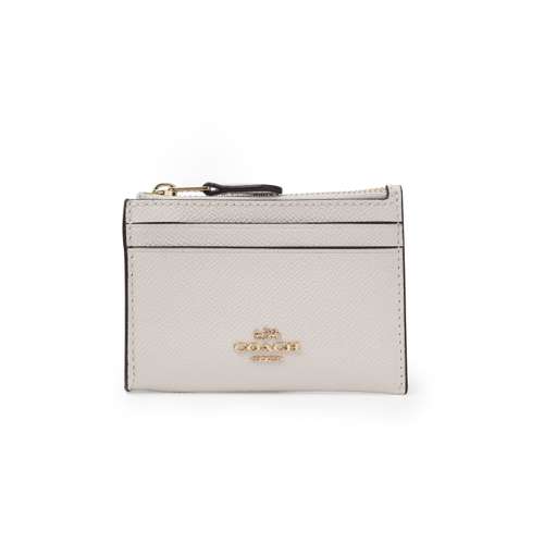 COACH Mini Id Skinny Кожа Держатель удостоверения Ключница Картхолдер Мини Женский Белый