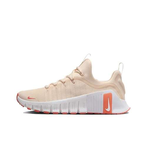 Nike Free Metcon 6 Противоскользящие Устойчивые к истиранию Низкие Кроссовки для тренировок Женские Розовые Белые