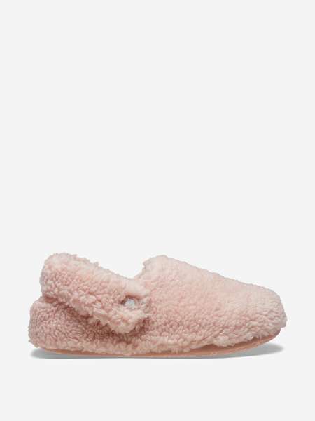 Сабо утепленные для девочек Crocs Classic Cozzzy Slipper K