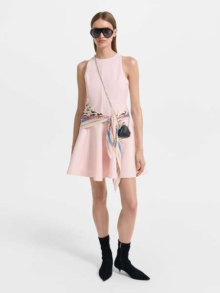 Платье мини с вискозой