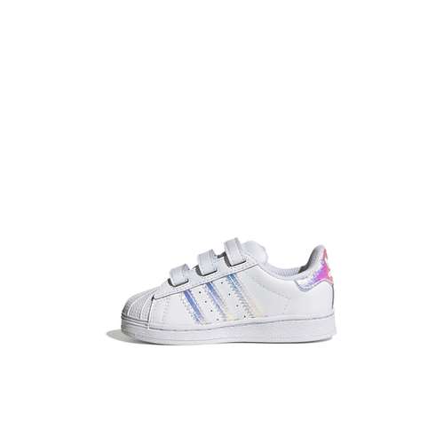 Adidas Originals Superstar Удобная Обувь для Малышей с Низким Верхом Устойчивая к Износу Белая для Младенцев и Малышей