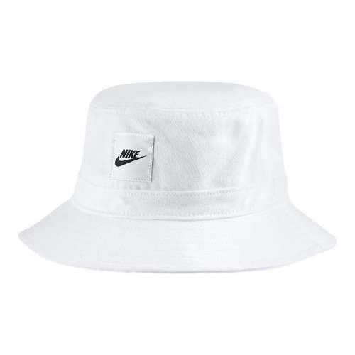 Шляпы-ведро Nike из хлопка унисекс белые