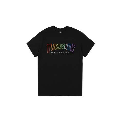 Thrasher T-Shirt Американская версия Унисекс Черный