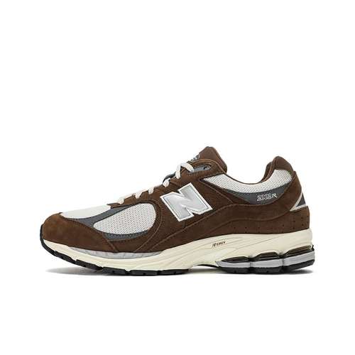 New Balance NB 2002R Текстиль Кожа Низкий Верх Повседневные Беговые Кроссовки Унисекс Коричневый Серый