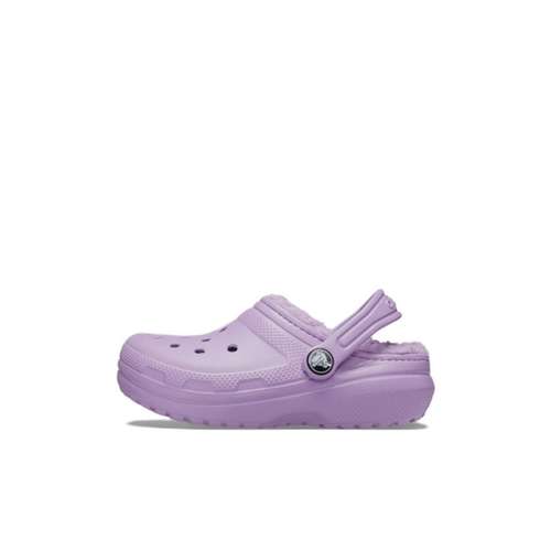 Детские Crocs Classic Lined Термические Детские Сабо Орхидея Фиолетовый