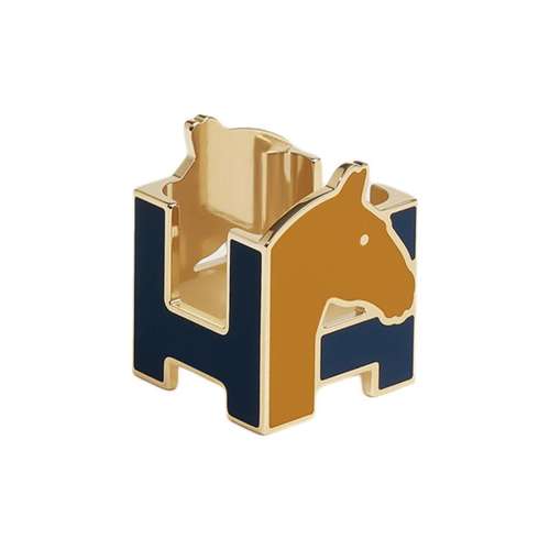 HERMES Cheval Латунь Аксессуары Унисекс Золото