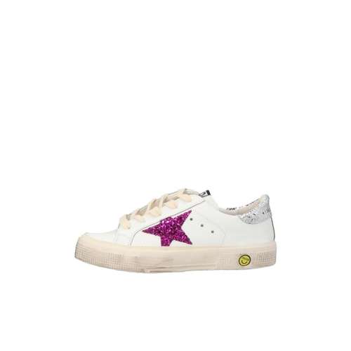 Golden Goose Низкий Топ Детские Скейтбординги Белый Розовый Малыш
