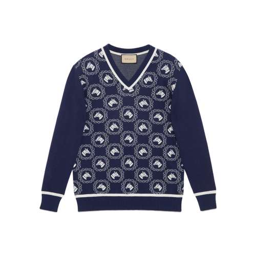 GUCCI Синие Мужские Свитера