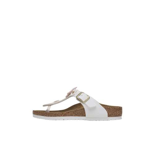 Детские Birkenstock Gizeh Flower Поддержка Дом Тапочки Белый