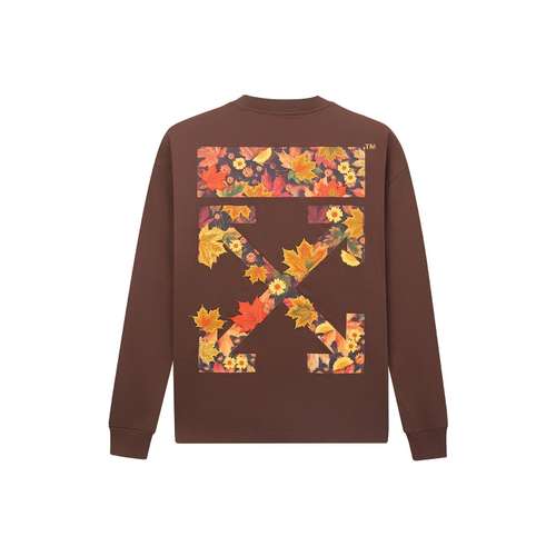 OFF WHITE Длинная рубашка с длинными рукавами унисекс