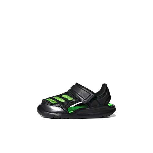 Adidas Fortaswim Противоскользящая Анти-КИК Амортизация Низкие Кроссовки для Младенцев и Малышей Черные
