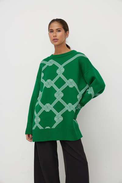 Свитер из хлопка pattern CHARMSTORE