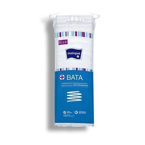 MATOPAT T Вата из 100% хлопка (зиг-заг)