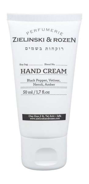 Zielinski & Rozen Black Pepper, Vetiver, Neroli, Amber Hand Cream