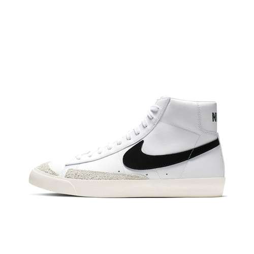 Nike Blazer Mid 77 Винтаж Кожа MID Скейтбординг Кроссовки Унисекс Белый Черный